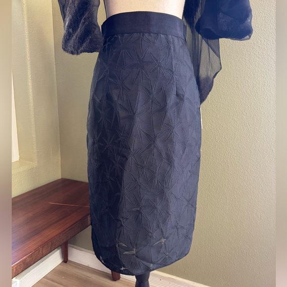 Milly Dresses & Skirts - Milly Starburst Semi-Sheer Midi Pencil Skirt
